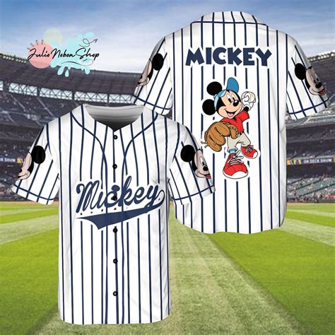 Mickey Mouse Baseball Jersey Mickey Mouse Shirt Disney Etsy