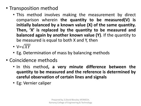 Unit 1 Basics Of Metrology Ppt