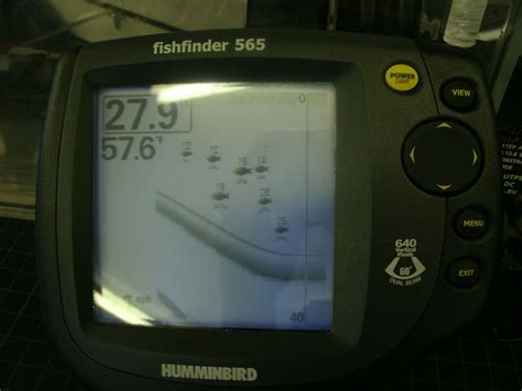 Humminbird 565 Fishfinder With Transducer Power Plug On Popscreen