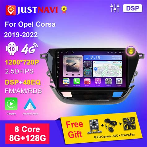 JUSTNAVI Carplay Android 10 Auto Car Radio Multimedia Player For Opel