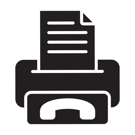 Fax Or Facsimile Flat Icon For Apps Or Websites 8425086 Vector Art At