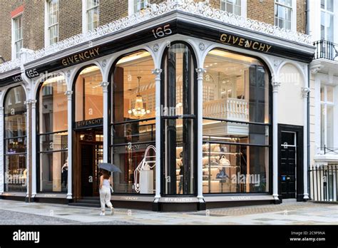 Givenchy luxury brand flagship store exterior in New Bond Street ...