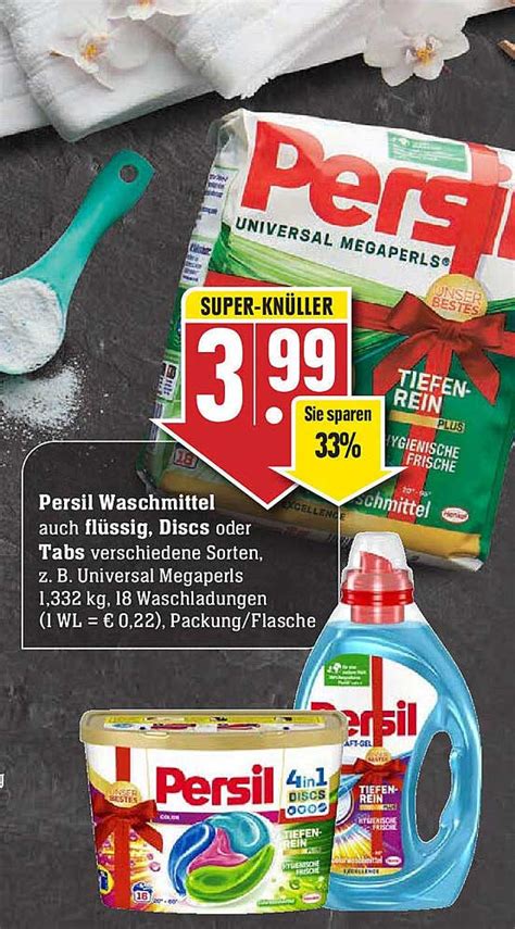 Persil Waschmittel Auch Flüssig Discs Oder Tabs Angebot bei Scheck in