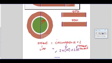 Find The Length Of 1 Lap On A Running Track Youtube