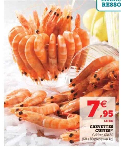 Promo Crevettes Cuites Chez Hyper U Icatalogue Fr