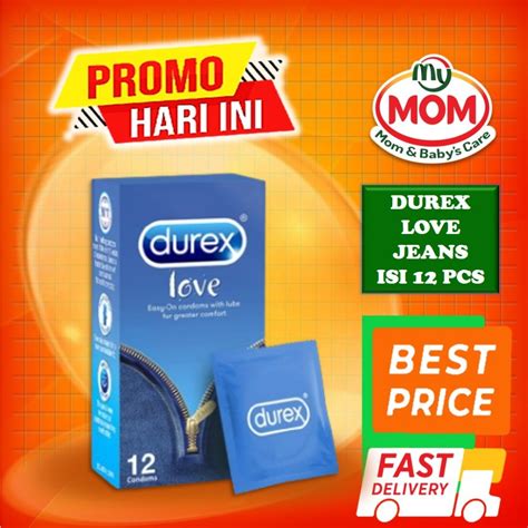 Jual Kondom DUREX Love Jeans Isi 12 Pcs Extra Aman Alat Kontrasepsi