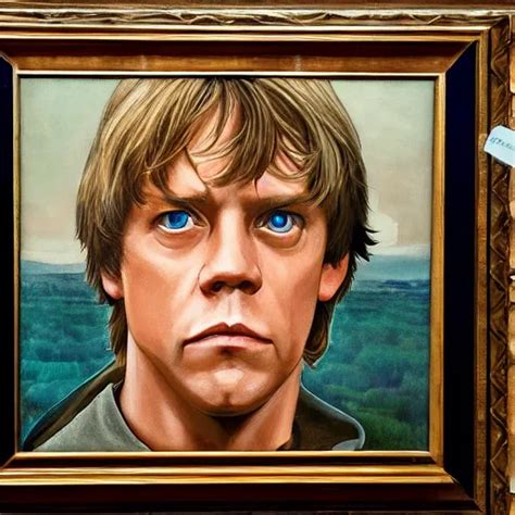 A Portrait Painting Of Luke Skywalker From Star Wars Stable Diffusion