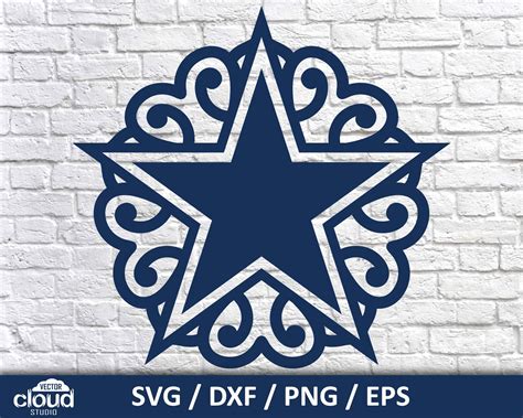 Dallas Cowboys Svg Dxf Eps Png Files For Cricut Etsy