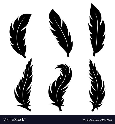 Feather Silhouette Vector Free