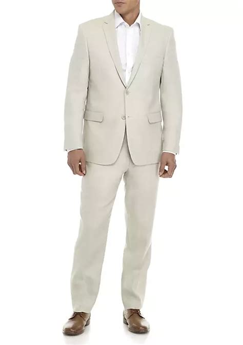 Adolfo 2 Piece Natural Linen Suit Belk