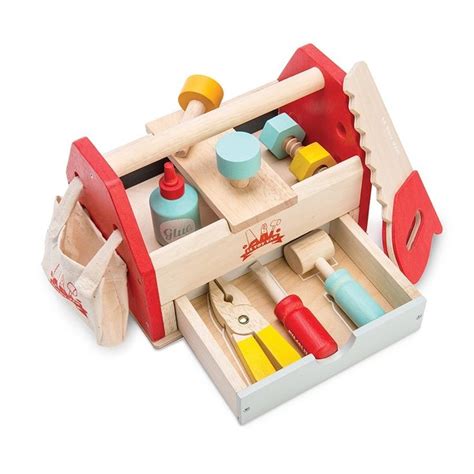 Bo Te Outils En Bois Et Ses Accessoires Le Toy Van Jouet Bo Te