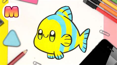 Como Dibujar Un Pez Kawaii 💖 Dibujos Faciles Kawaii 💖 Aprende A Dibujar