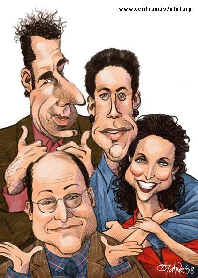 Seinfeld Cast Caricature Jerry Elaine George Kramer Hot Sex Picture