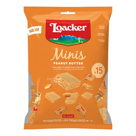 Loacker Classic Mini Crispy Wafers Peanut Butter Ntuc Fairprice