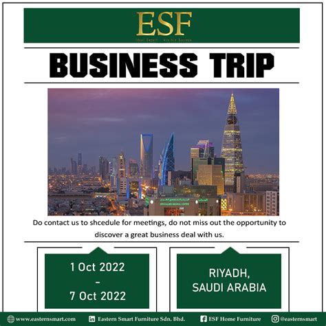 Business Trip Riyadh Saudi Arabia 1 7 October 2022 Esf