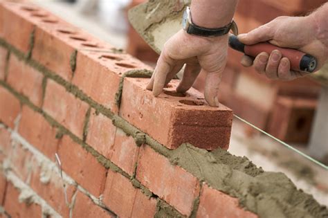 Bricklayer Building Wall Stock Photo Download Image Now Istock