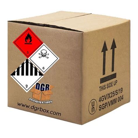 Un Approved Fibreboard Double Wall 5 Ply Dangerous Goods Packaging