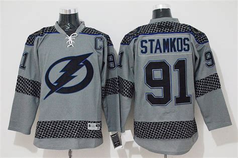 2017 2016 Cheap Tampa Bay Lightning Hockey Jerseys #91 Steven Stamkos ...