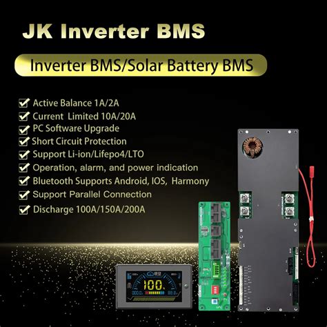 USA STOCK PB2A16S20P 200A JK Inverter BMS With 2A Active Balancer Built