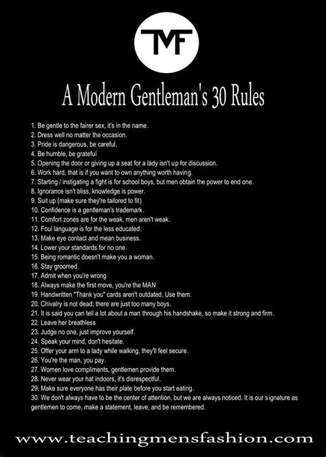 Twitter Gentleman Rules Teaching Mens Fashion Modern Gentleman