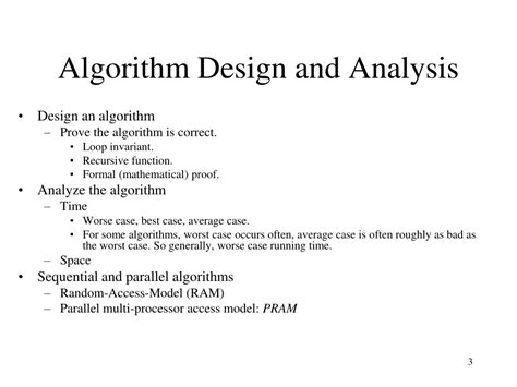 Ppt Introduction To Algorithm Design And Analysis Powerpoint