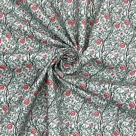 WILLIAM MORRIS SWEET BRIAR Percale Cotton Fabric Crafts Cushions