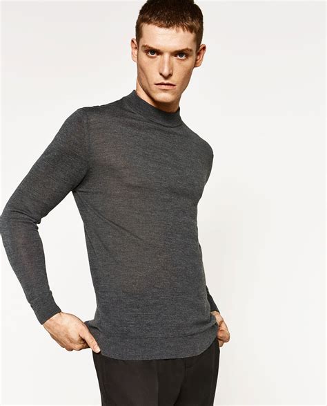 ZARA MAN HIGH NECK SWEATER