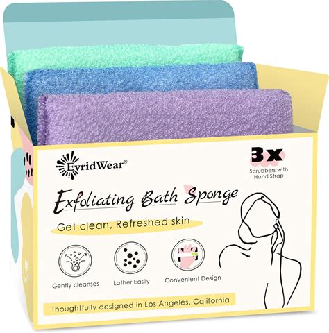 Evridwear Exfoliating Bath Sponge Daily Skincare Body