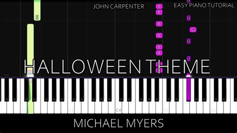 Michael Myers Halloween Theme Easy Piano Tutorial YouTube