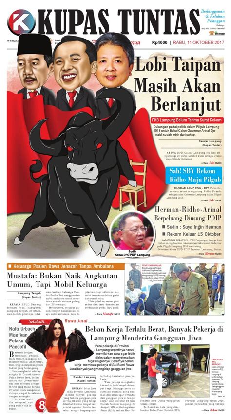 Surat Kabar Harian Kupas Tuntas Edisi Rabu Oktober By Kupas