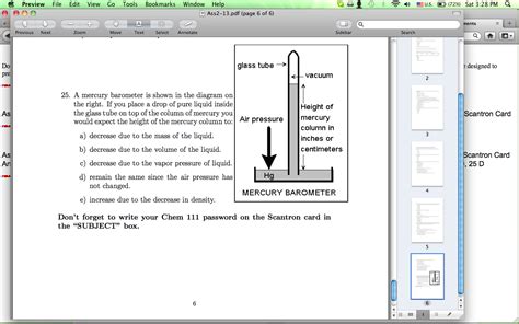 Mercury Barometer Diagram Wiring Diagram Pictures
