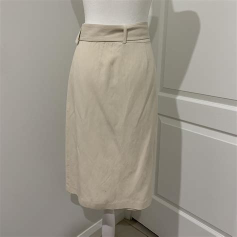 Witchery Beige Sand Colour Midi Skirt With Belt Depop