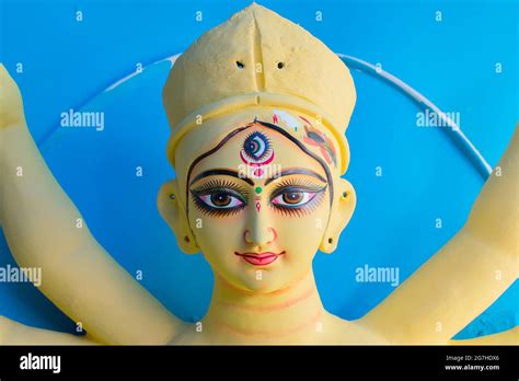 KOLKATA WEST BENGAL INDIA 25 SEPTEMBER 2016 Clay Idol Of Goddess