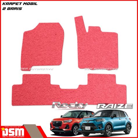 Jual Karpet Mobil Mie Toyota Raize 2 Baris Tanpa Bagasi Karpet Mie