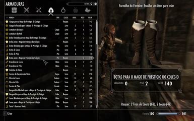 College Prestige Mage Outfit Traduzido Pt Br At Skyrim Nexus Mods And