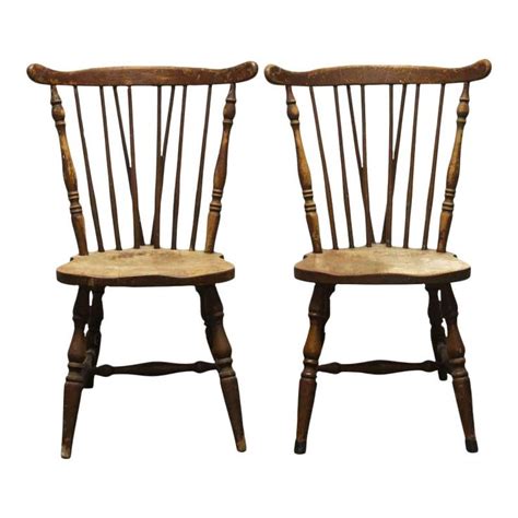 Wood Spindle Back Kitchen Dining Chairs A Pair In 2021 Dining Chairs