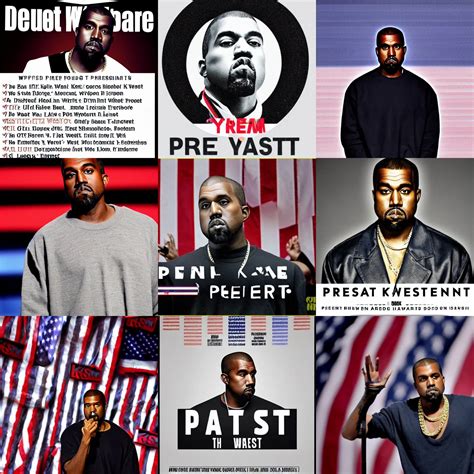 Kanye West Presidential Campaign Photo Stable Diffusion Openart