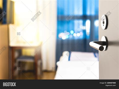 Hotel Room Door Open Image And Photo Free Trial Bigstock