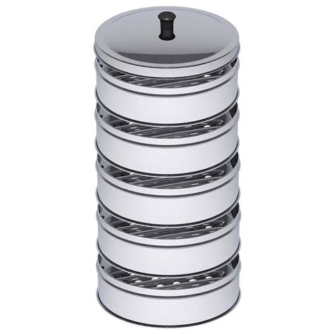 Soga 5 Tier 28cm Stainless Steel Steamers With Lid Work Inside Of