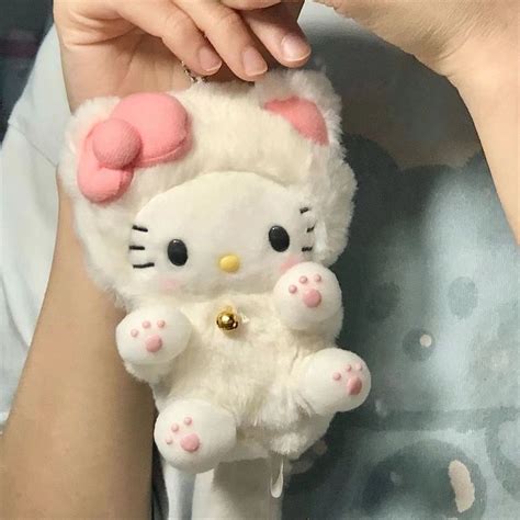 10cm Novo Kawaii Sanrio Hello Kitty Brinquedos De Pelúcia Chaveiro Fofo