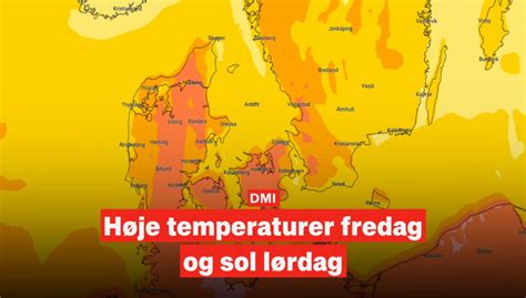 DMI Meget mild fredag i vente men især en af weekenddagene bliver