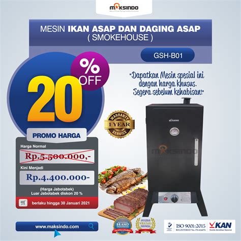 Jual Mesin Ikan Asap Dan Daging Asap Smokehouse Di Yogyakarta Toko