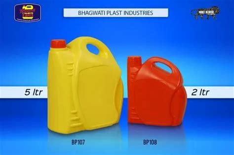 White Material Plastic Edible Oil Jerry Can Litre At Rs Piece In