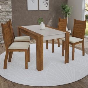 Mesa De Jantar Lugares Maresia Seda Blonde Nude Viero M Veis