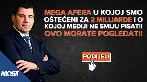 MEGA AFERA U KOJOJ SMO OŠTEĆENI ZA 2 MILIJARDE I O KOJOJ MEDIJI NE