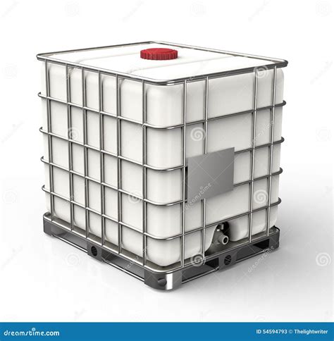 Bulk Liquid Container Isolated On A White Background Stock Image