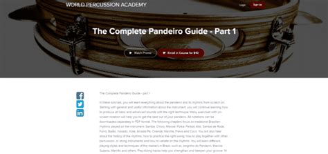 6 Websites To Learn Pandeiro Lessons Online (Free And Paid) - CMUSE