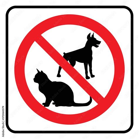 No Cats Sign