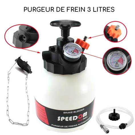 Kit Purge Purgeur De Freins Avec Remplissage Litres Liquide De Frein