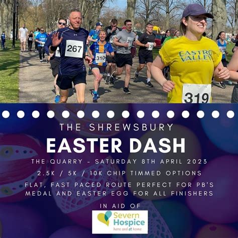 Shrewsbury Easter Dash Shrewsbury Quarry April 8 2023